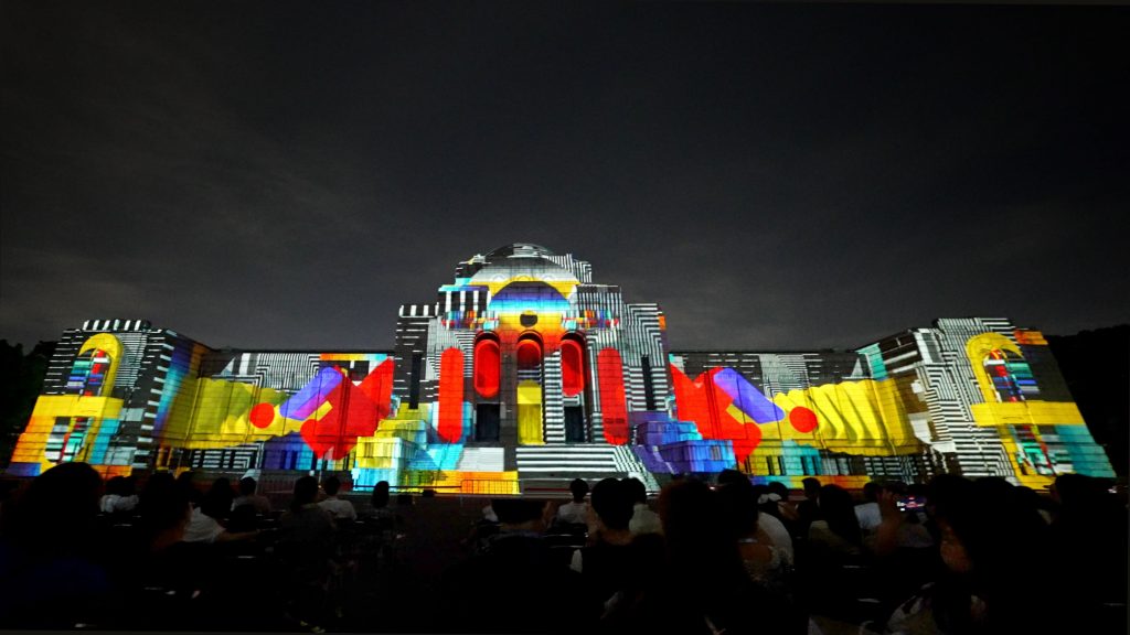 9月開催時の様子/グランプリ受賞作品：チーム名EPER DIGITAL、作品タイトルElemental constructions